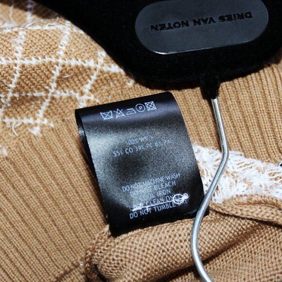 BNWT SS24 ERNEST W. BAKER QUILTED BOUCLE POLO CARDIGAN L - Picture 10 of 11